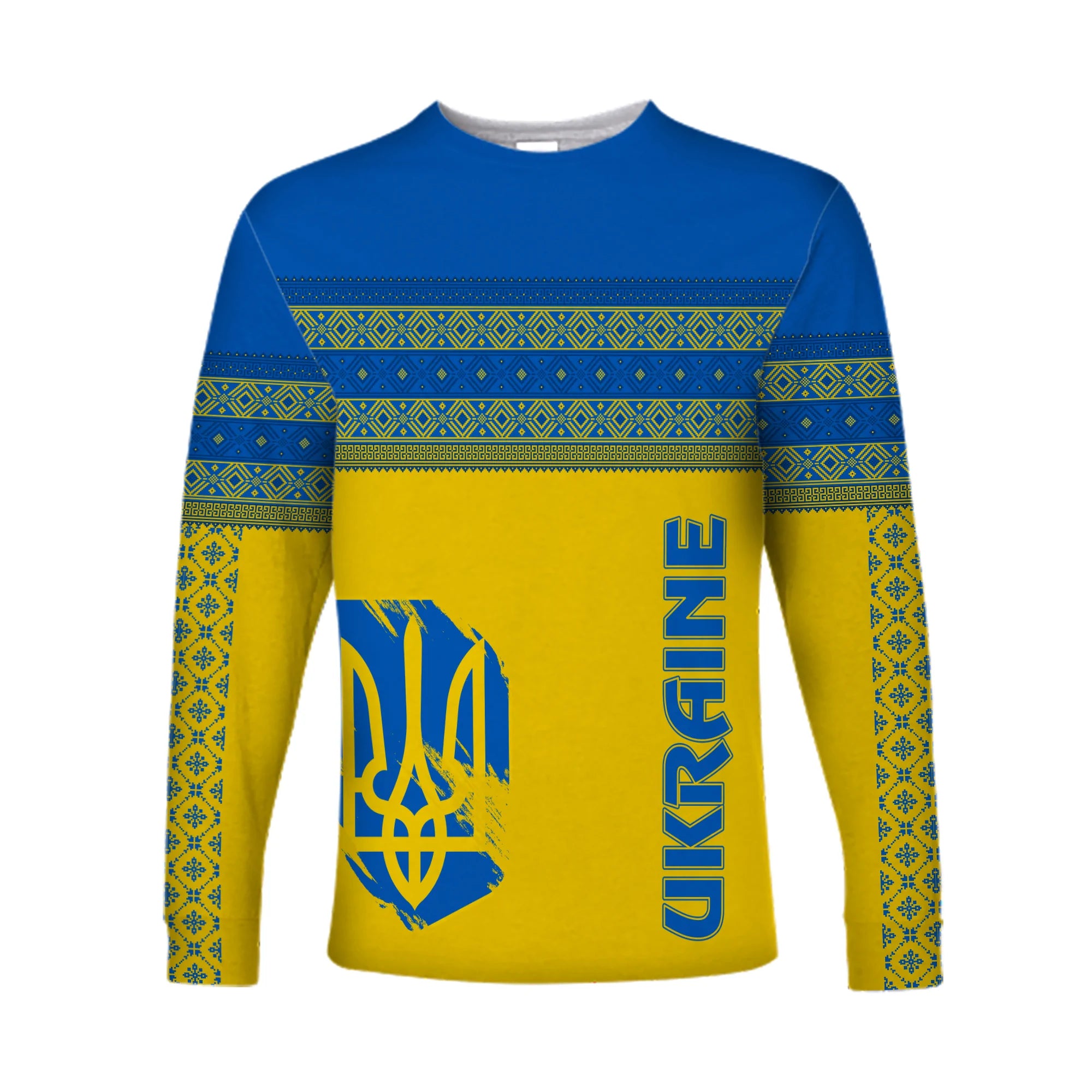 Ukraine Unity Day Long Sleeves Shirt Folk Style - Wonder Print Shop