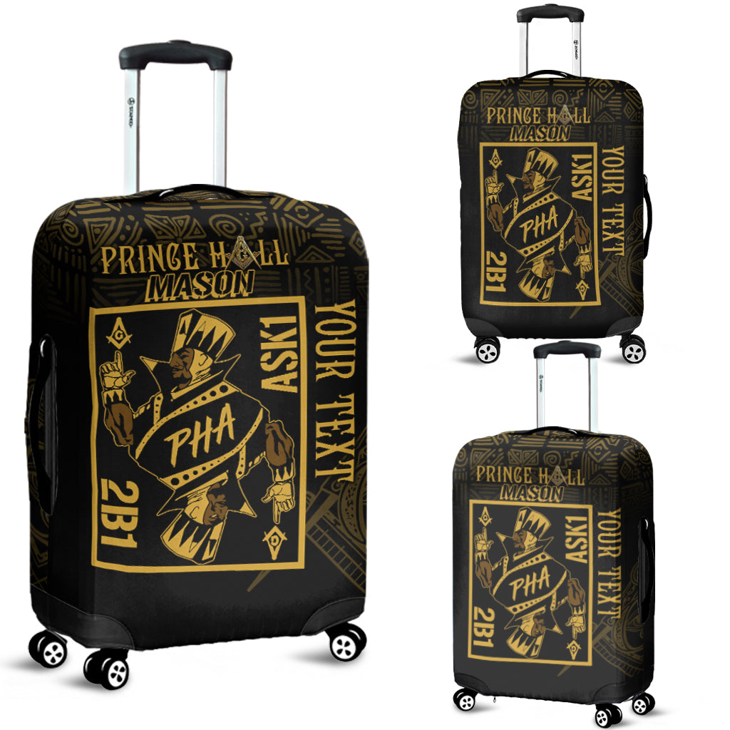 Personalised Prince Hall Mason Luggage Cover Caste King 2B1 ASK1 - Wonder Print Shop