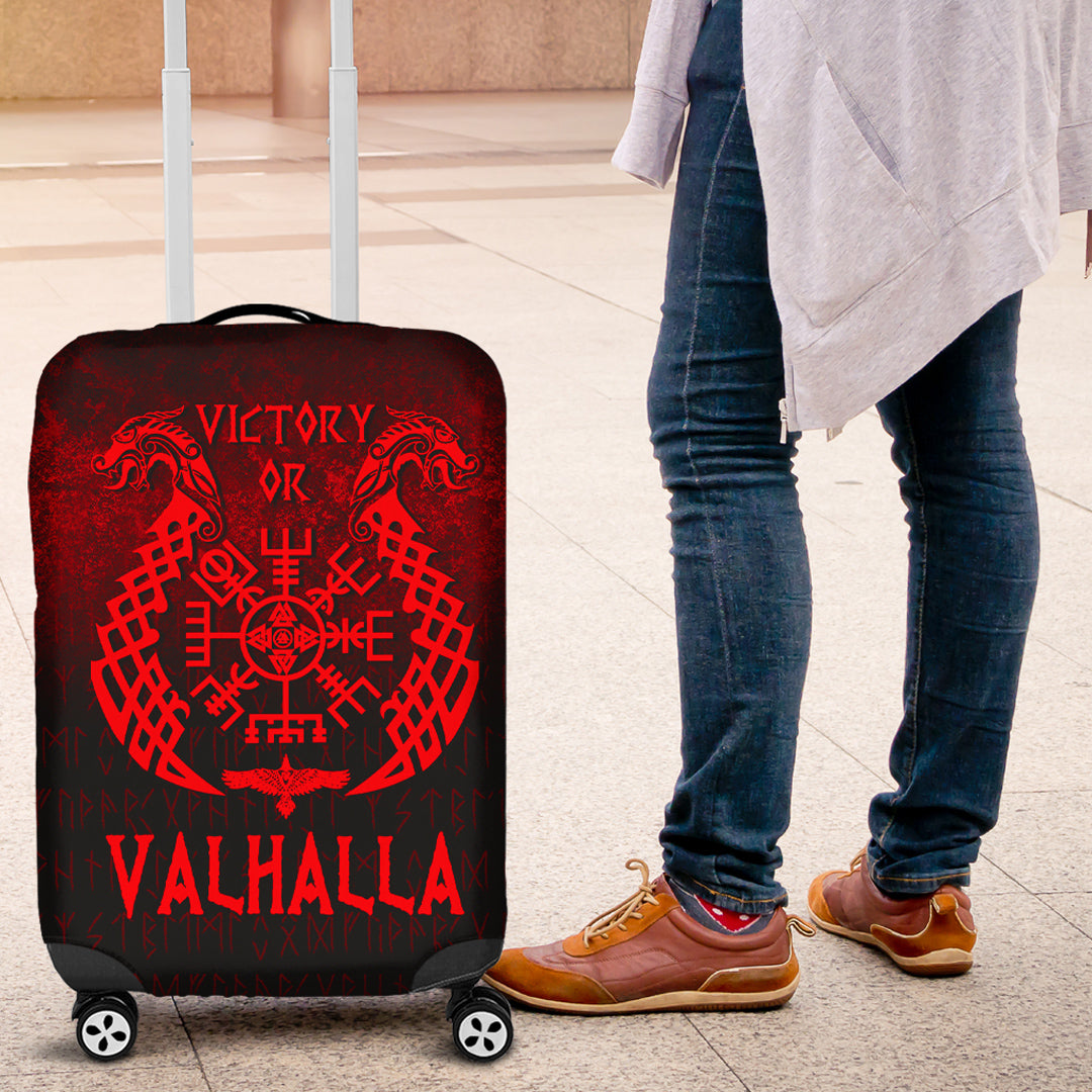 Wonder Print Shop Luggage Covers - Victory or Valhalla - Red Version Luggage Covers RLT12 - Wonder Print Shop