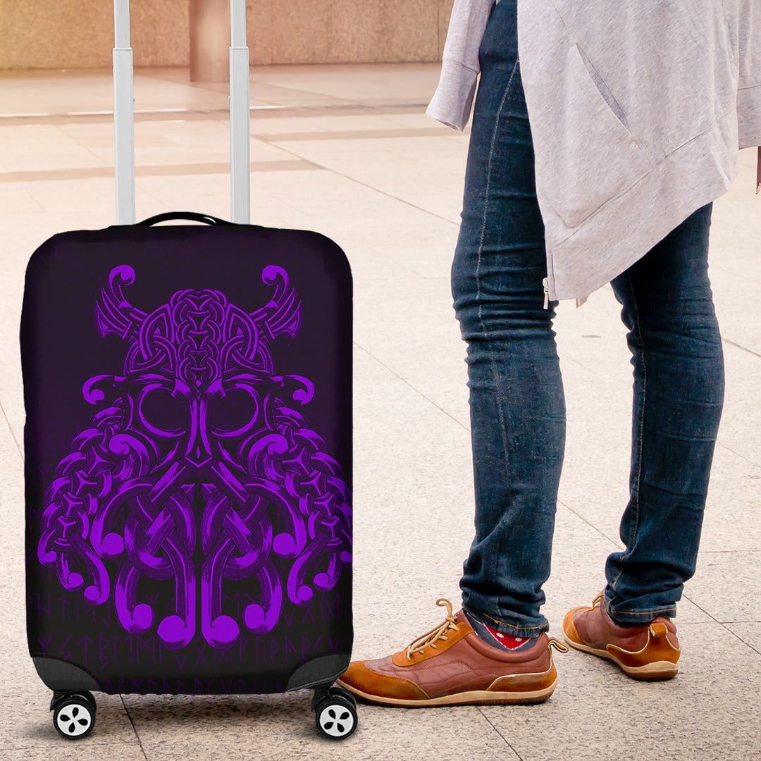 Viking Luggage Covers - Vikings Odin Valhalla - Purple Version Luggage Covers RLT12 - Wonder Print Shop