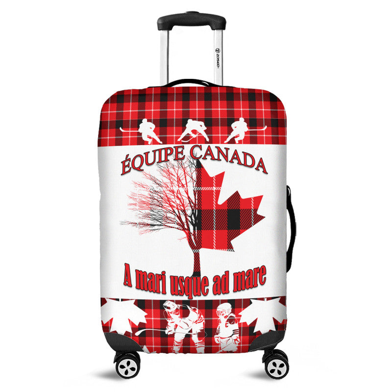 canada-hockey-luggage-cover-maple-leaf-tartan