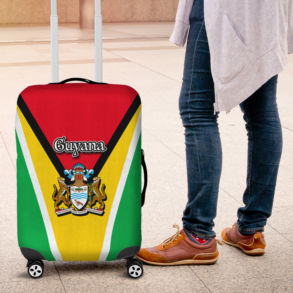 Guyana Luggage Cover Flag Style LT6 - Wonder Print Shop