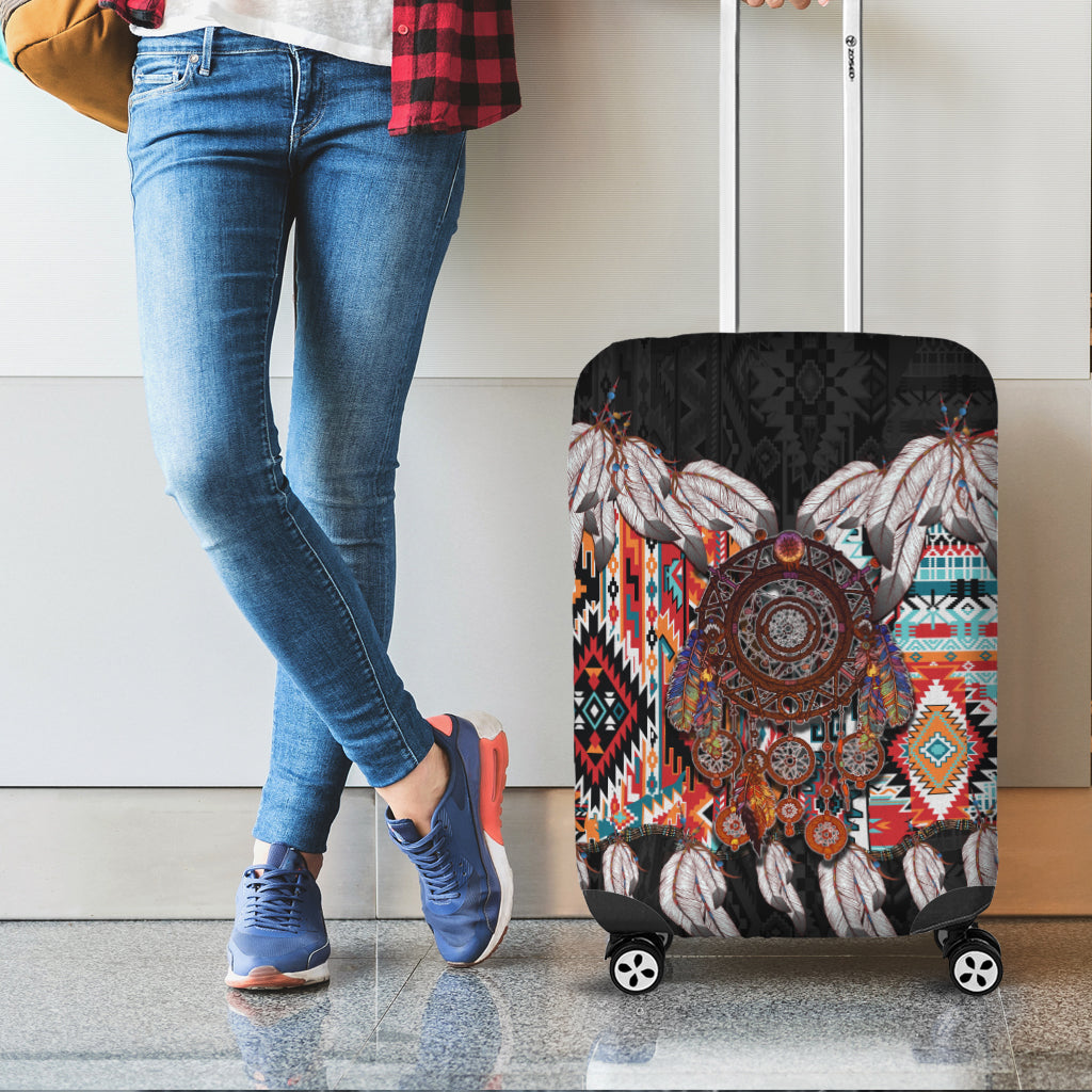 Native American Luggage Cover Native Patterns Dreamcatcher LT6 - Wonder Print Shop