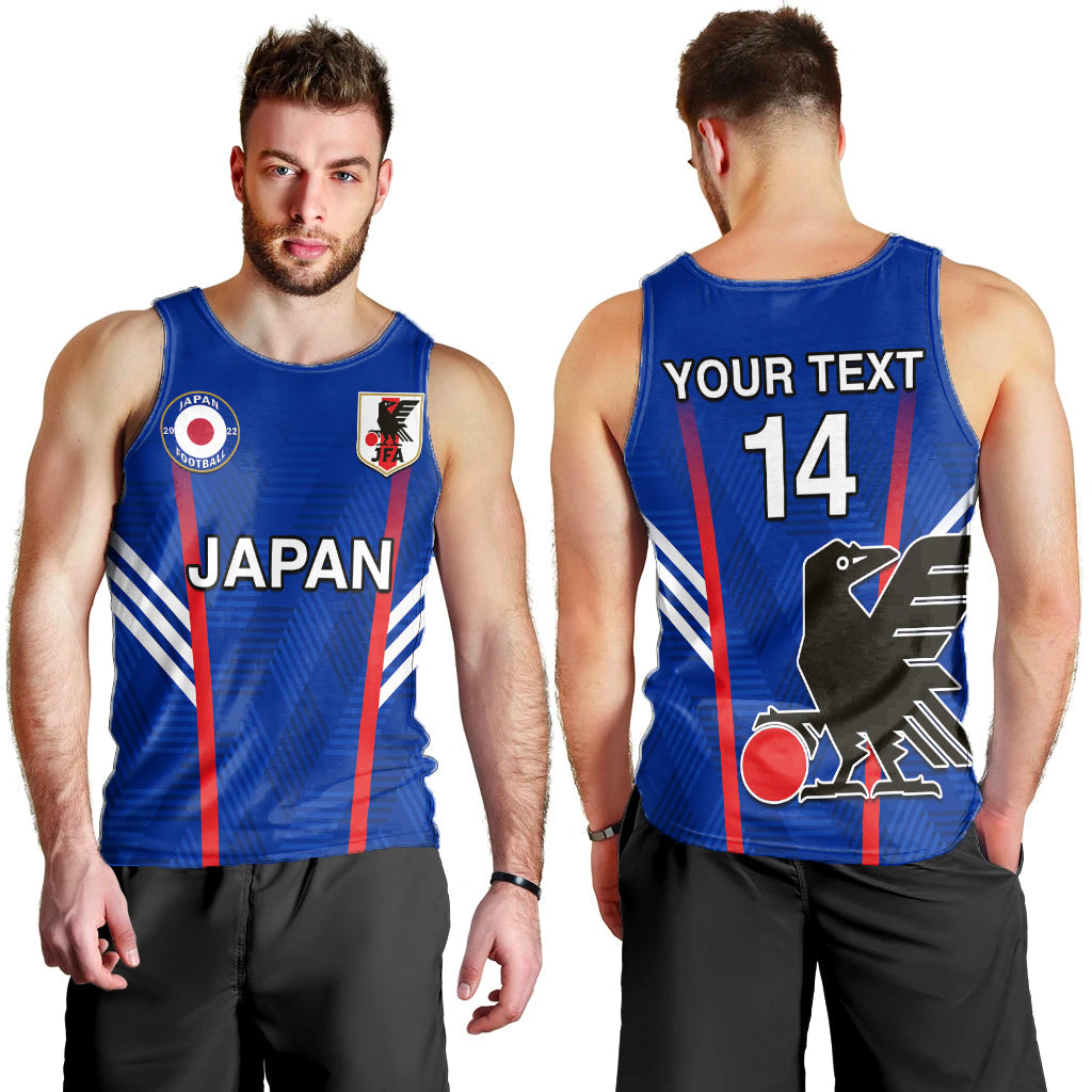 custom-text-and-number-japan-football-men-tank-top-samurai-blue-world-cup-2022