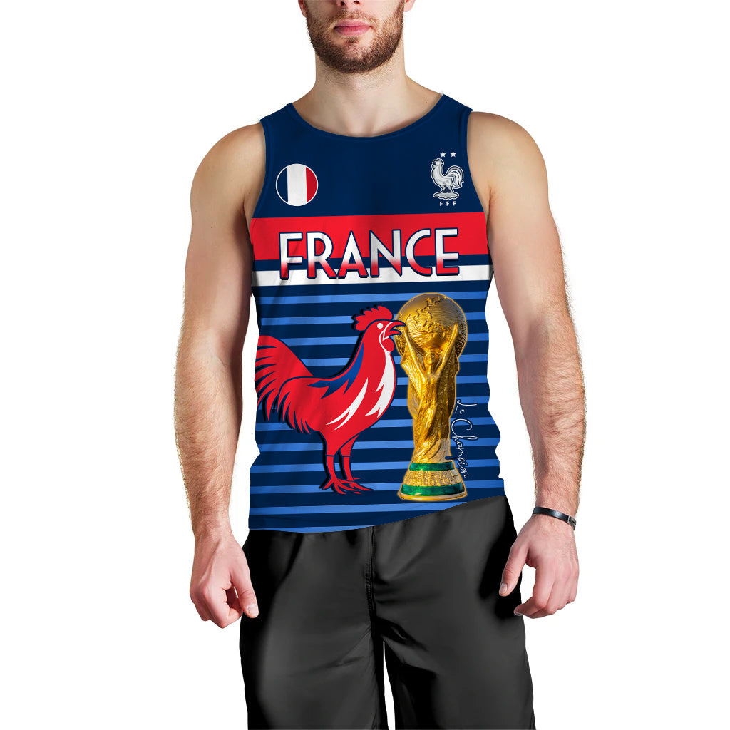 custom-text-and-number-france-football-the-blues-men-tank-top-les-bleus-le-champion-2022-world-cup