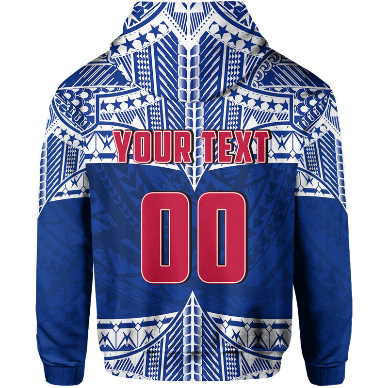 Custom Personalised And Number Toa Samoa Rugby Hoodie Siva Tau LT6 - Wonder Print Shop