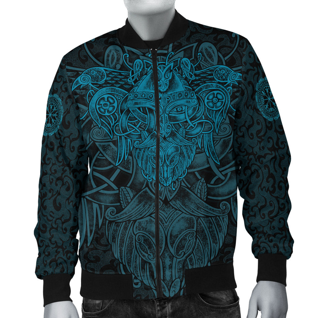 Viking Bomber Jacket Odin With Raven RLT12 - Wonder Print Shop