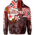 Custom Hawaii Fish Hook Zip Hoodie Red Style LT6 - Wonder Print Shop