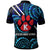 Custom Hawaii Polo Shirt Keaau High School Cougars with Polynesian Patterns Galaxy LT10 - Wonder Print Shop