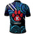 Custom Hawaii Polo Shirt Keaau High School Cougars with Polynesian Patterns Galaxy LT10 - Wonder Print Shop