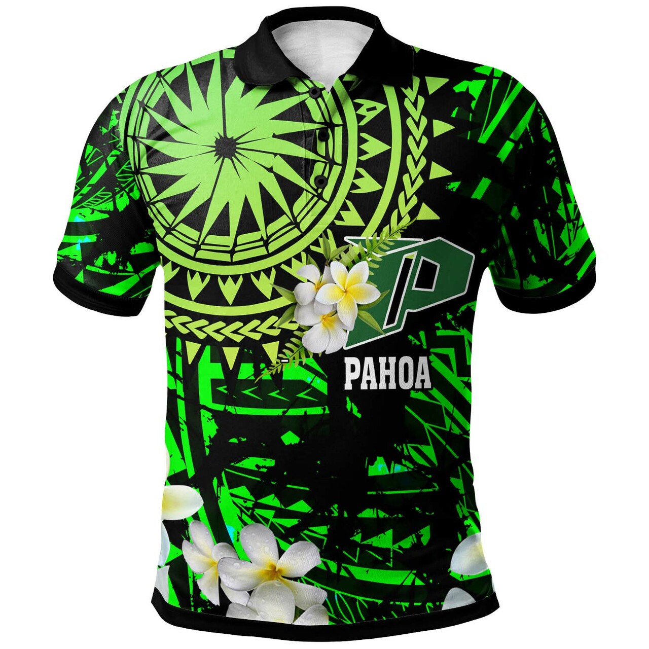 Hawaii Polynesian Polo Shirt Pahoa High and intermediate School with Polynesian Patterns LT10 - Wonder Print Shop