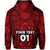 Custom Marquesas Islands Zip Hoodie Marquesan Tattoo Unique Style Red LT8 - Wonder Print Shop