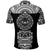 Marquesas Islands Polo Shirt Marquesan Tattoo Simplified Version Black LT8 - Wonder Print Shop