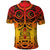 Marquesas Islands Polo Shirt Marquesan Tattoo Original Style Gradient Red LT8 - Wonder Print Shop