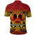 Marquesas Islands Polo Shirt Marquesan Tattoo Simple Style Gradient Red LT8 - Wonder Print Shop