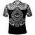 Custom Marquesas Islands Polo Shirt Marquesan Tattoo Simplified Version Black LT8 - Wonder Print Shop