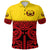 Custom Marquesas Islands Polo Shirt Marquesan Tattoo Special Style Gradient Red LT8 - Wonder Print Shop