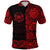 Custom Marquesas Islands Polo Shirt Marquesan Tattoo Unique Style Red LT8 - Wonder Print Shop