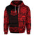 Custom Marquesas Islands Zip Hoodie Marquesan Tattoo Unique Style Red LT8 - Wonder Print Shop