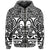 Custom Marquesas Islands Zip Hoodie Marquesan Tattoo Simple Style Black LT8 - Wonder Print Shop