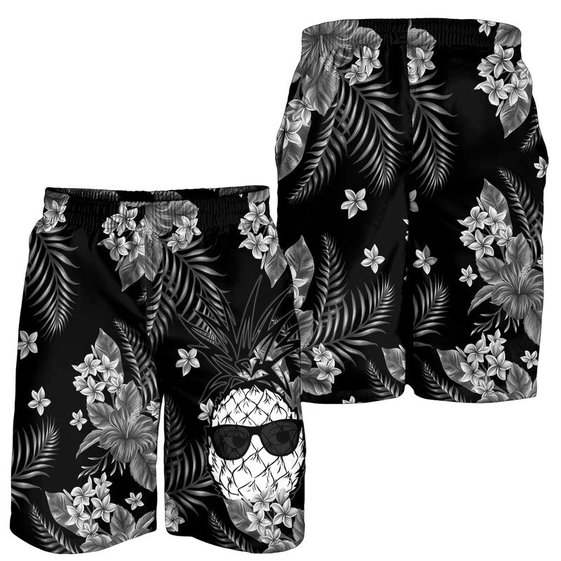 hawaii-summer-colorful-pineapple-men-shorts-gray