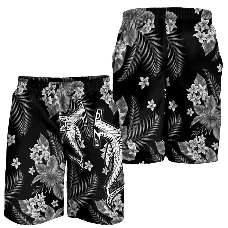 hawaii-summer-colorful-shark-men-shorts-gray