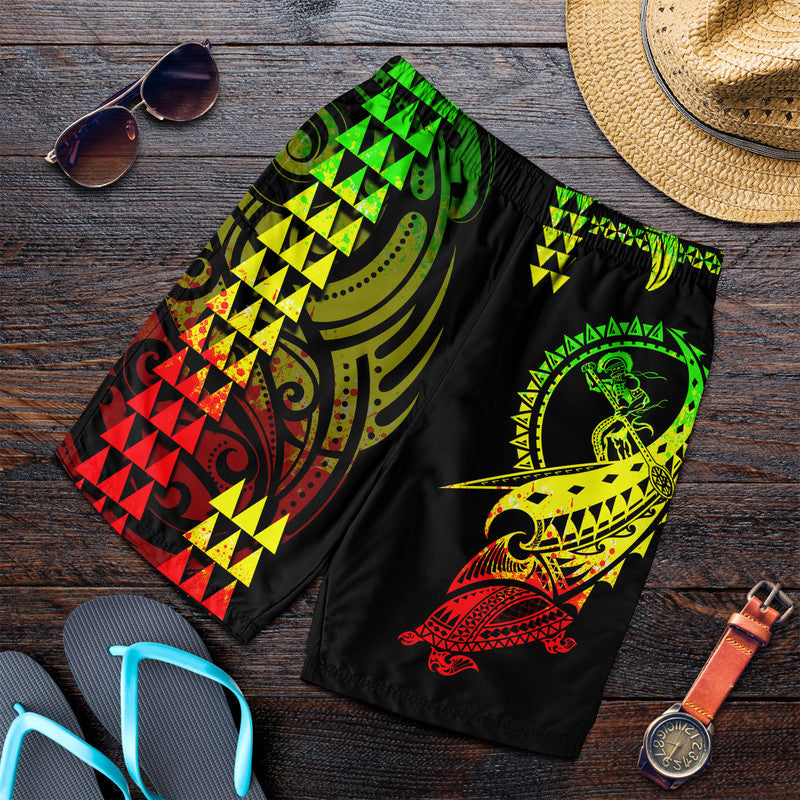 hawaii-polynesian-warrior-kakau-men-shorts-reggage