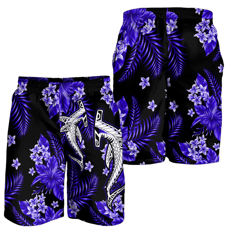 hawaii-summer-colorful-shark-men-shorts-dark-blue