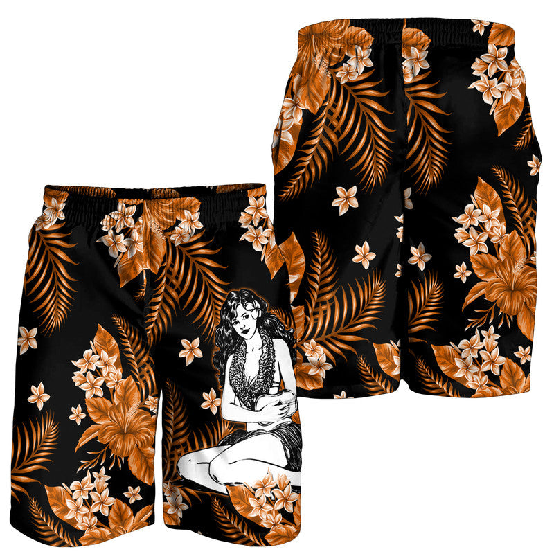 hawaii-summer-colorful-hula-girl-men-shorts-orange