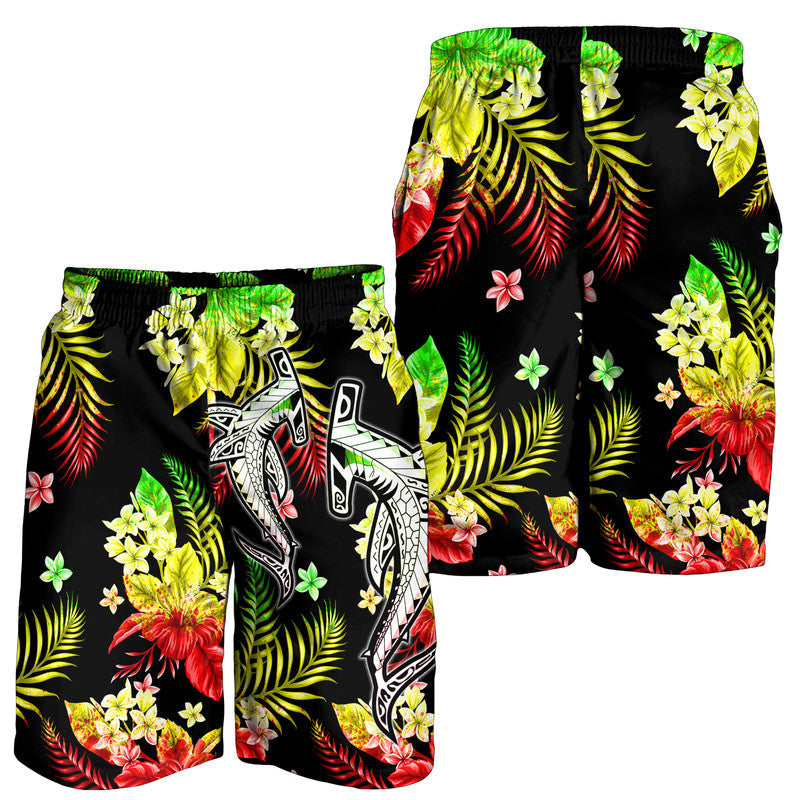 hawaii-summer-colorful-shark-men-shorts-reggage