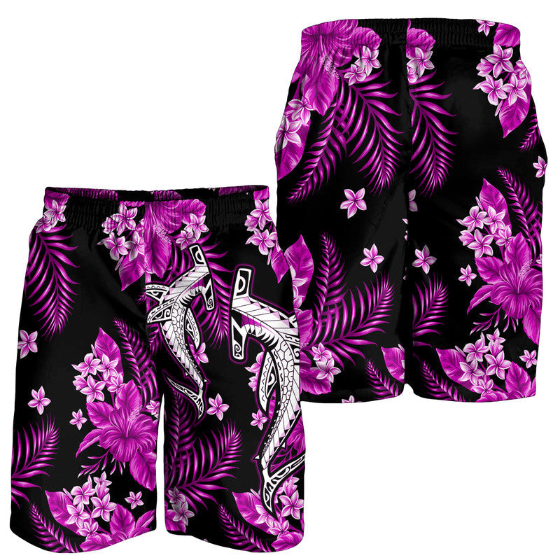 hawaii-summer-colorful-shark-men-shorts-purple