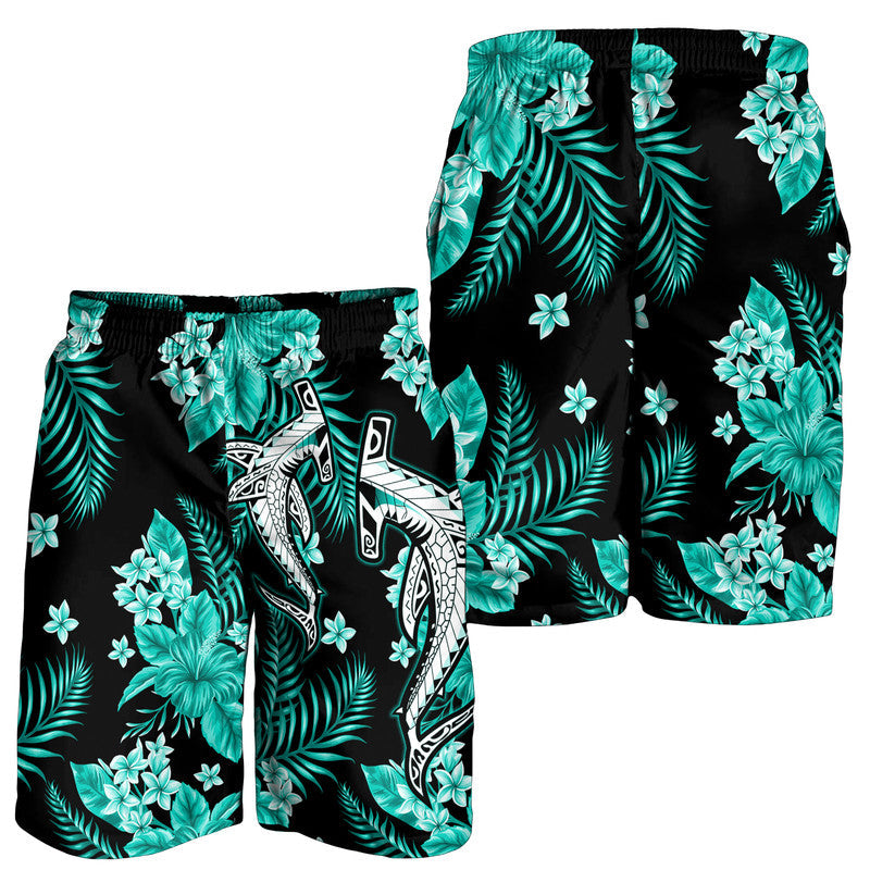 hawaii-summer-colorful-shark-men-shorts-turquesa