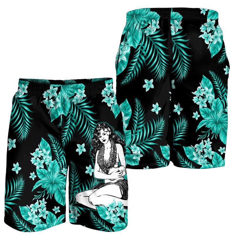 hawaii-summer-colorful-hula-girl-men-shorts-turquesa