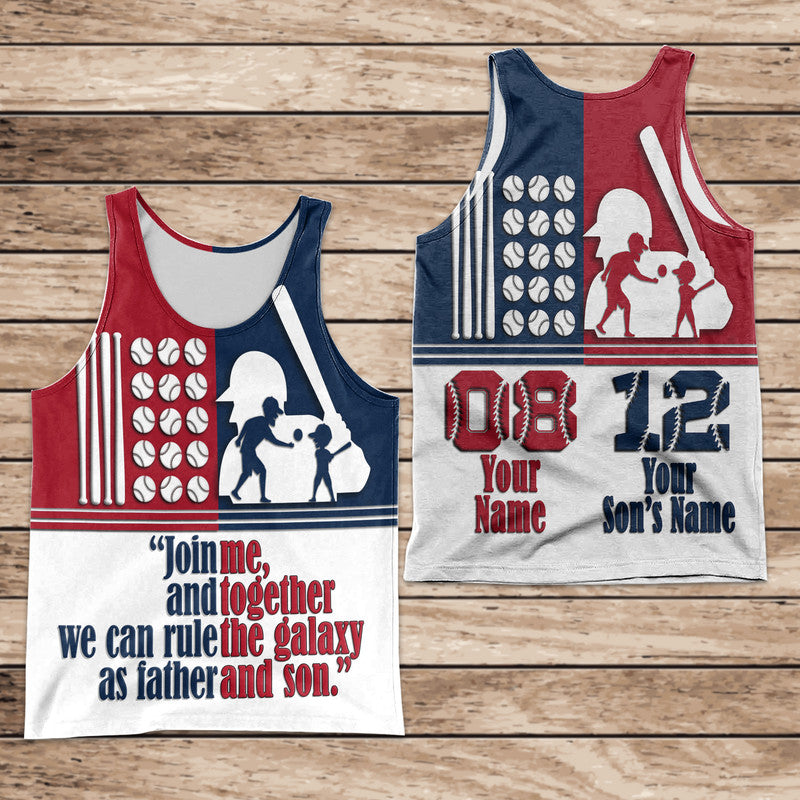 custom-personalised-fathers-day-america-dad-and-son-baseball-player-men-tank-top-mixed-blue-and-red