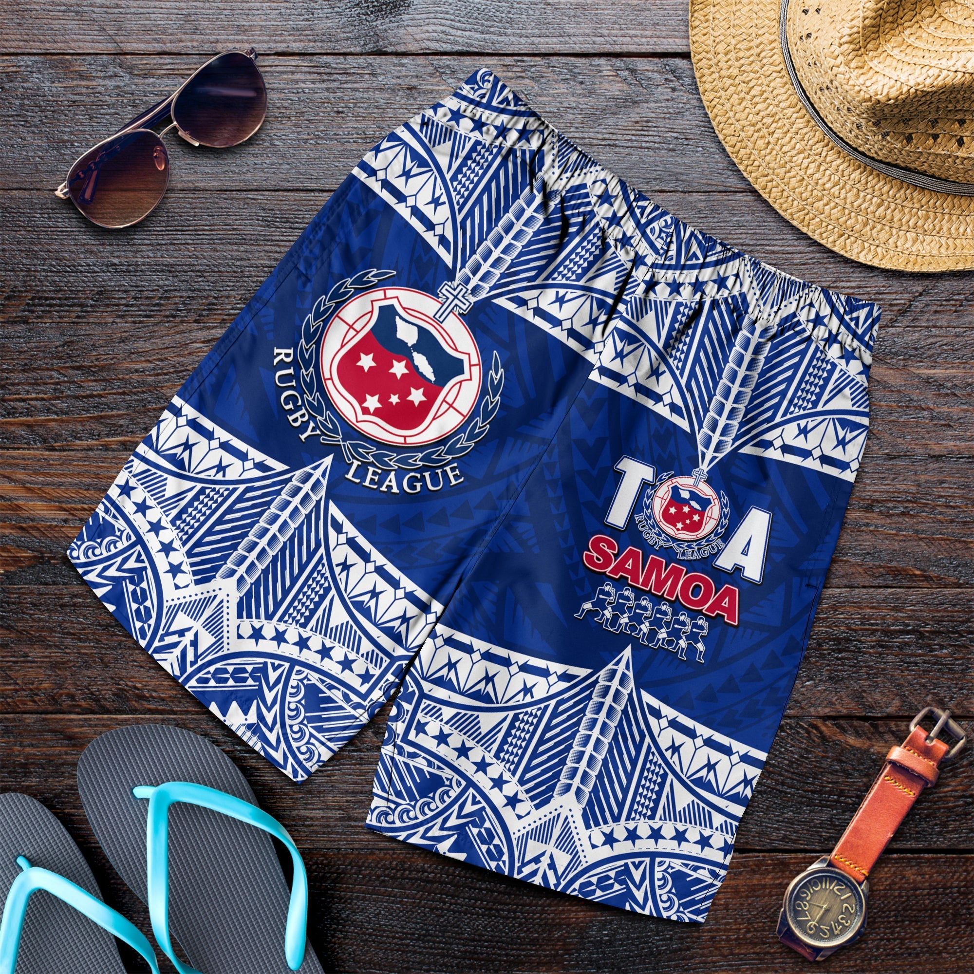 Toa Samoa Rugby Men Shorts Siva Tau