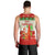 hawaii-christmas-men-tank-top-santa-claus-surfing-simple-style-beige-red