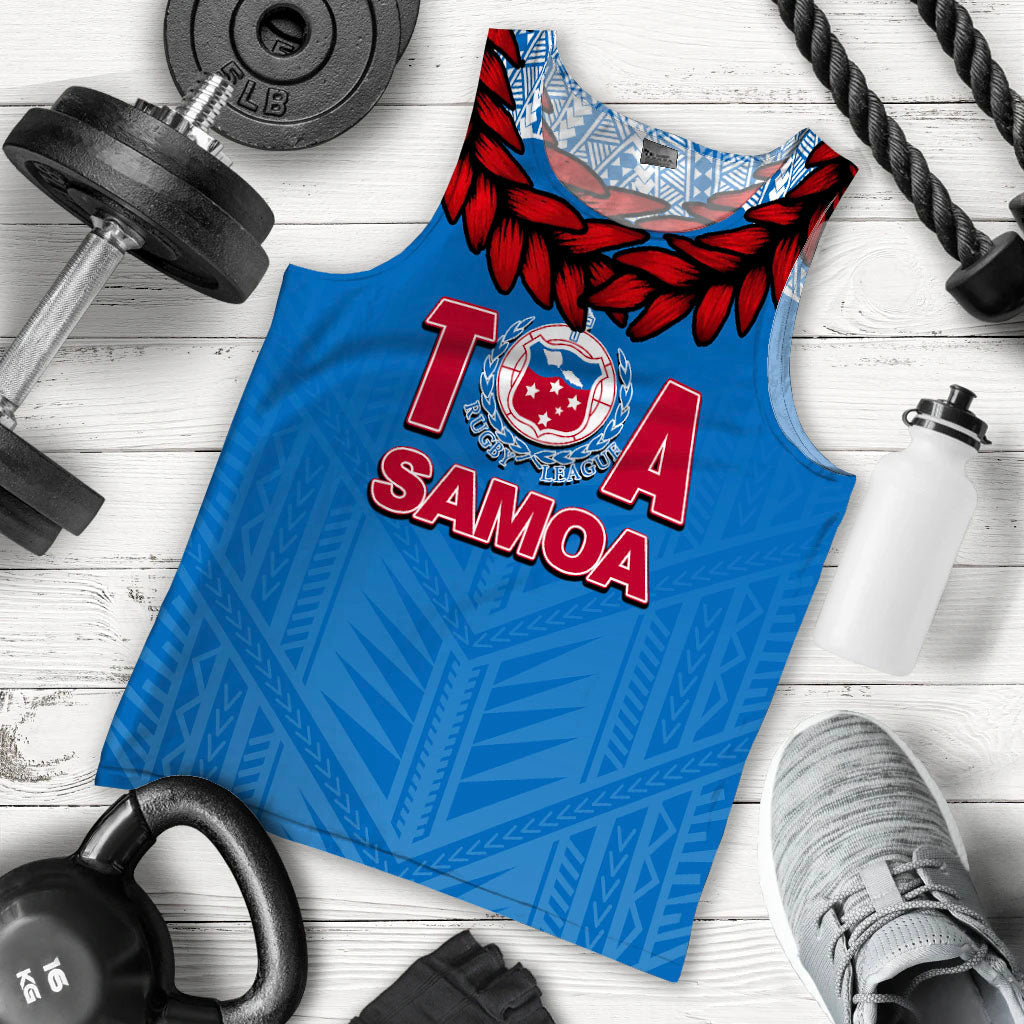 Toa Samoa Ula Fla Rugby Men Tank Top Blue Sky Jersey 2022 