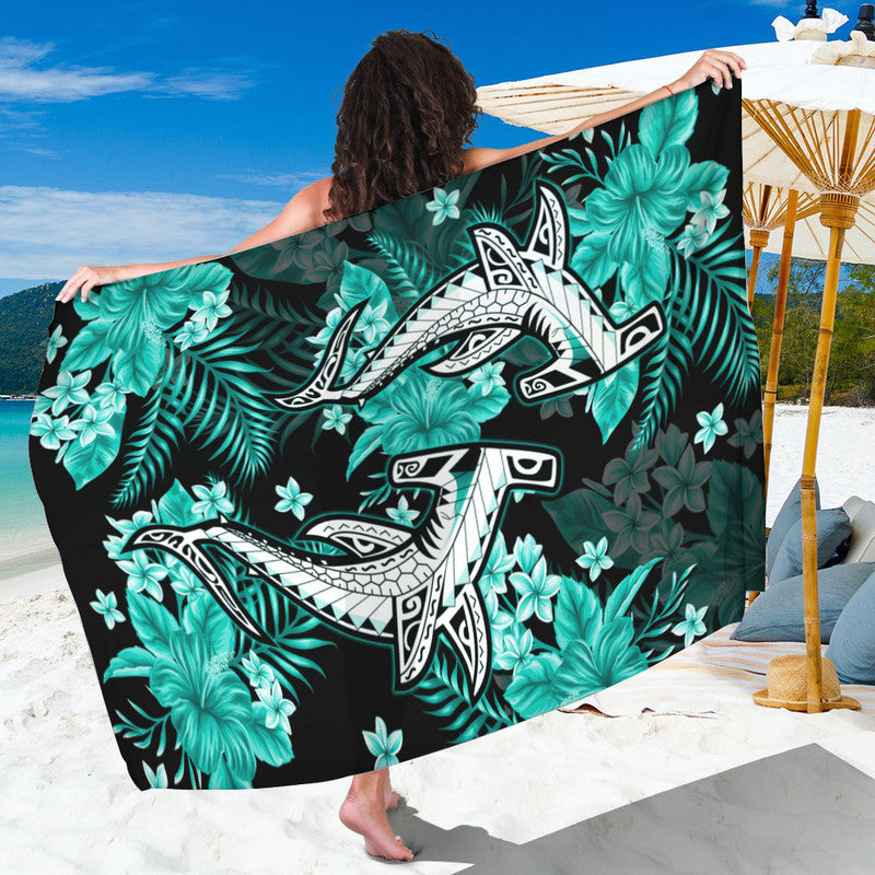 hawaii-summer-colorful-shark-sarong-turquesa