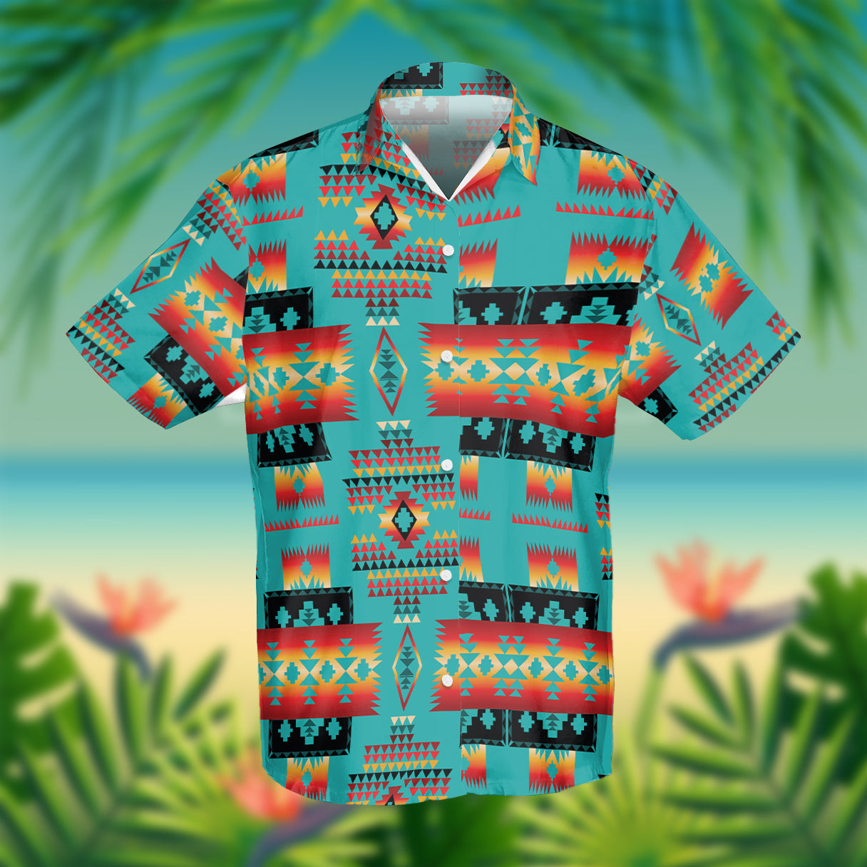 blue-native-tribes-pattern-native-american-hawaiian-shirt-3d