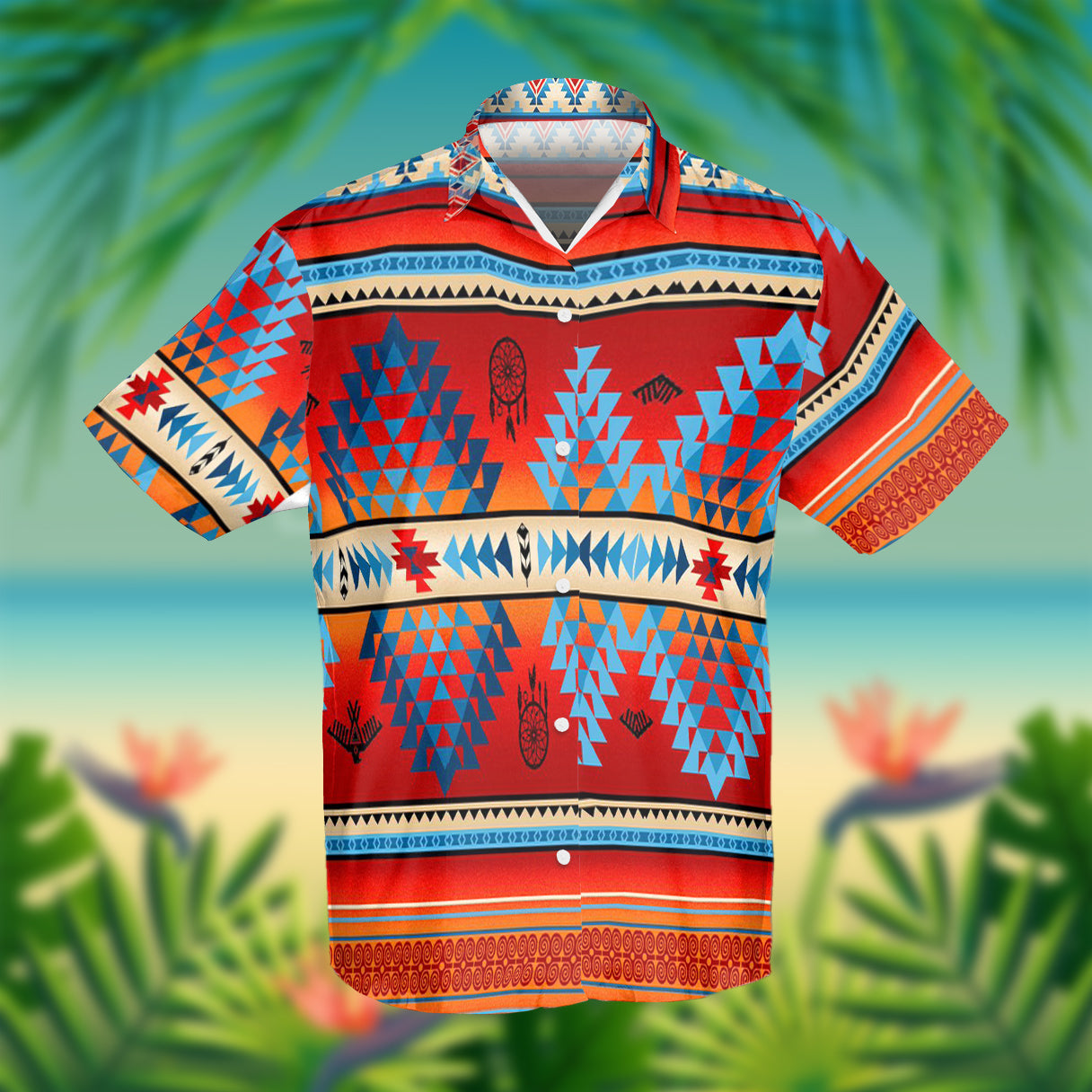 Red Thunderbird Native American Hawaiian Shirt 3D LT10 - Wonder Print Shop