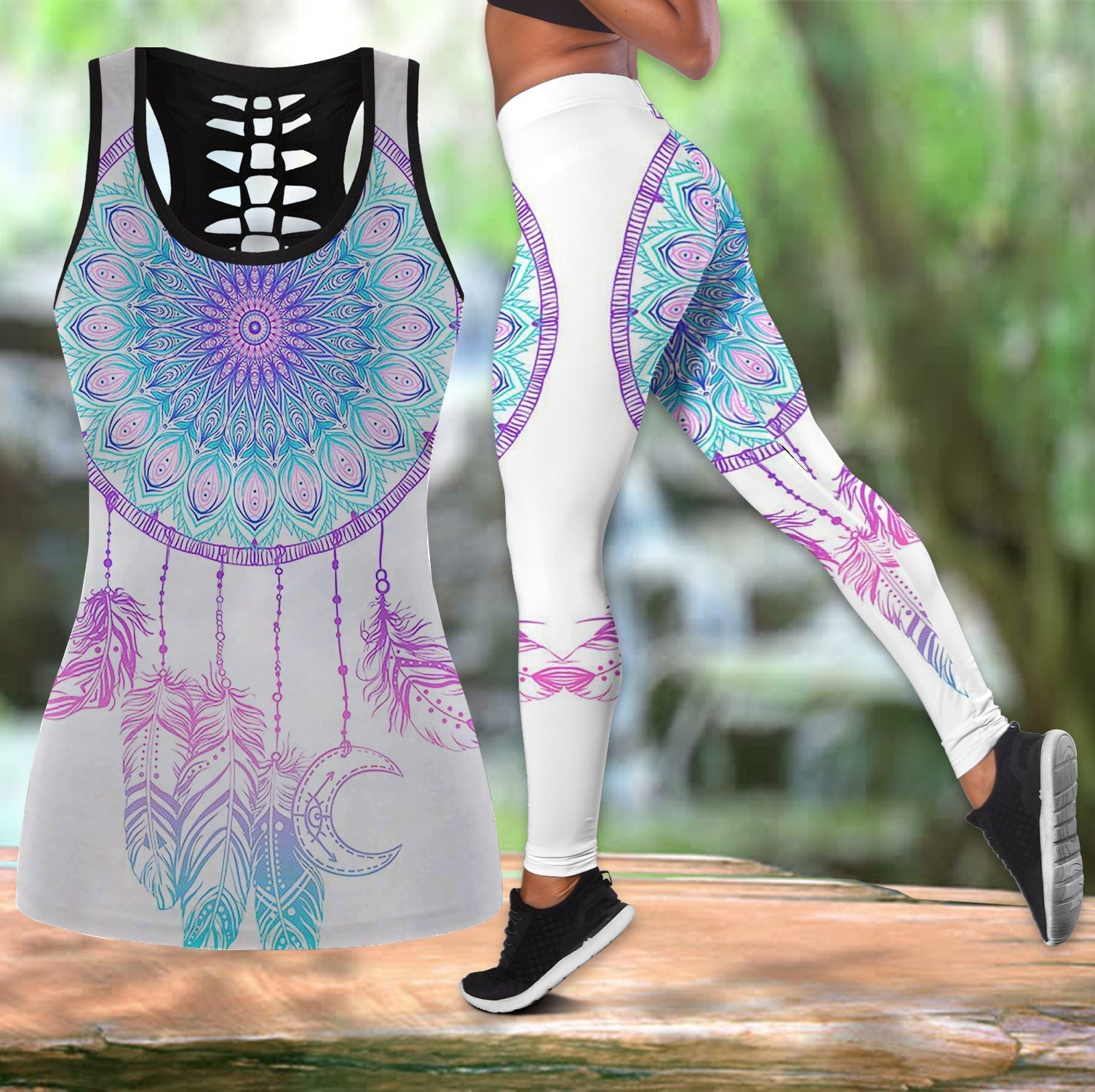 blue-dreamcatcher-native-americanhollow-tanktop-legging-set