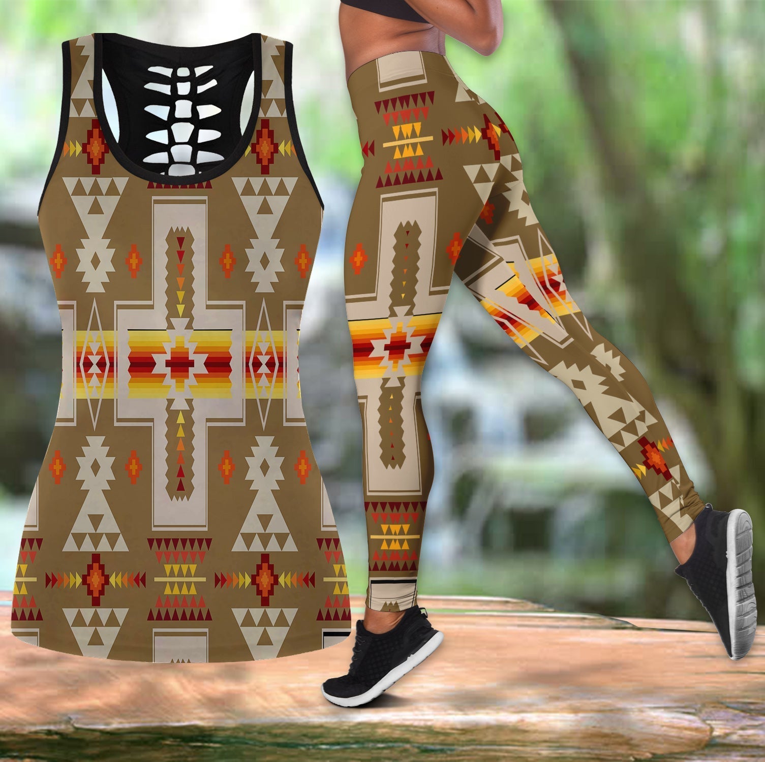 light-brown-tribe-design-hollow-tanktop-leggings-set-113