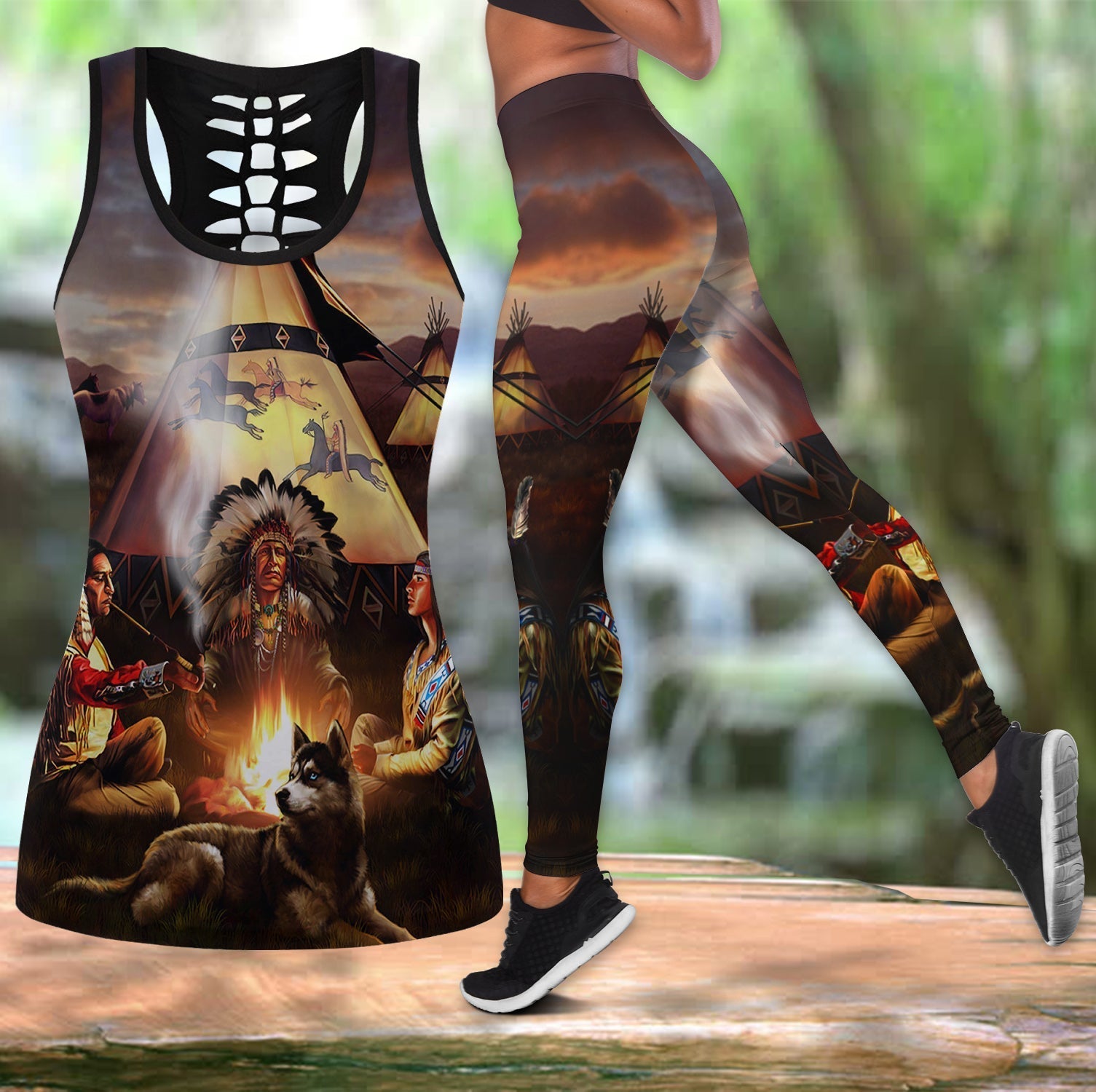 campfire-native-american-hollow-tanktop-legging-set