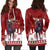 Canada Moose With Winter Birds Christmas Hoodie Dress - Wonder Print Shop