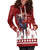 Canada Moose With Winter Birds Christmas Hoodie Dress - Wonder Print Shop