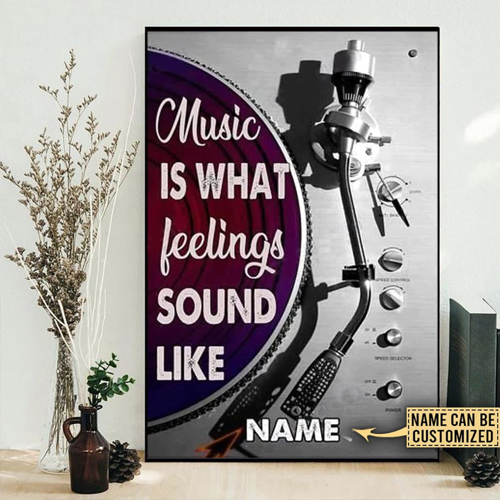 Personalized vertical poster with purple quote, microscope graphic, and customizable NAME