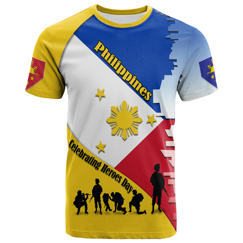 Custom Philippines T Shirt Celebrating Heroes Day - Wonder Print Shop