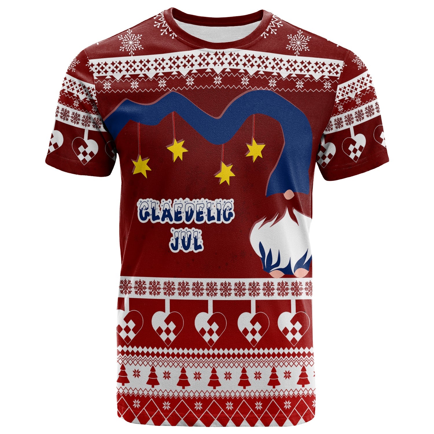 norwegian-julekurver-pattern-nisse-christmas-t-shirt