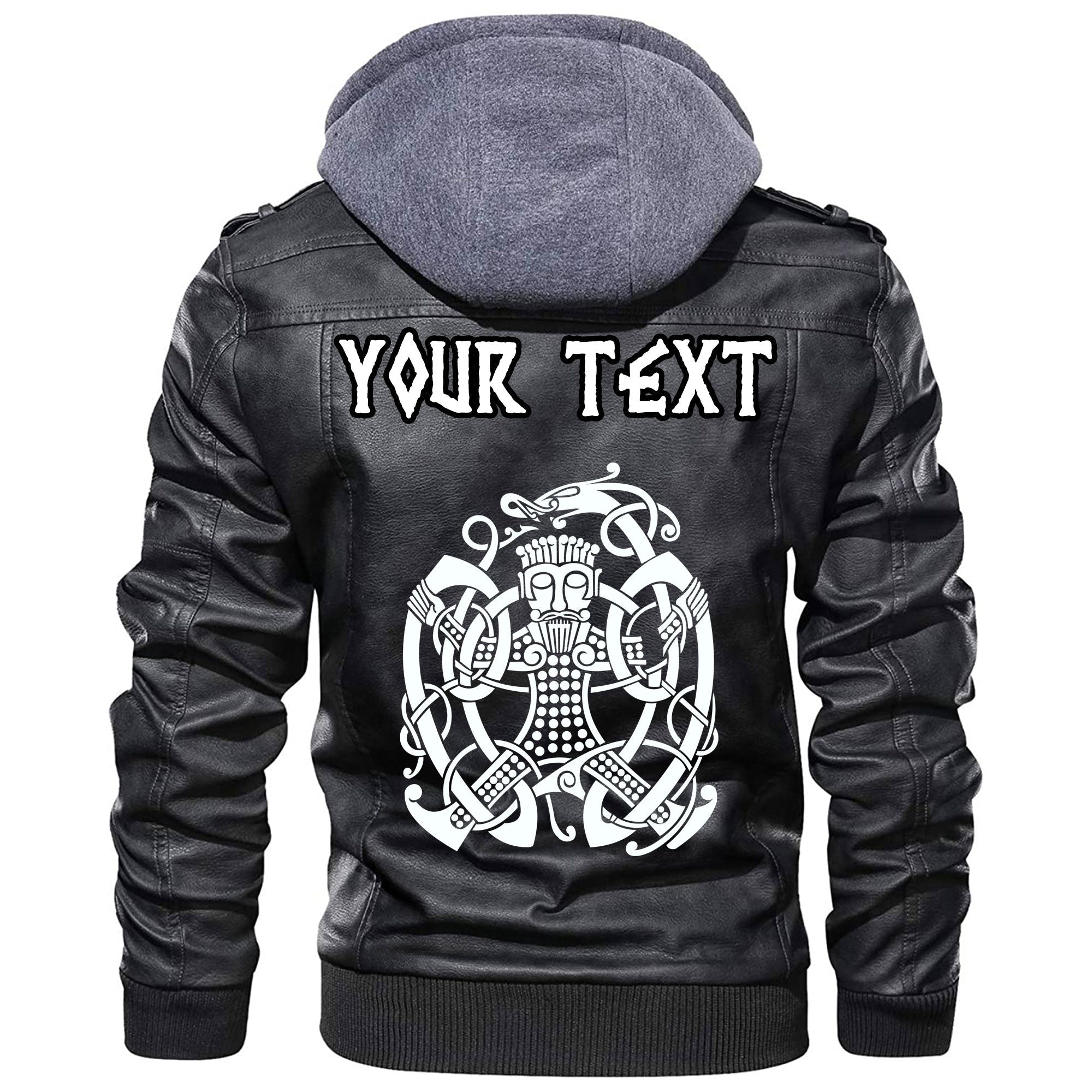 (Custom) Wonder Print Shop - Norse God Loki Leather Jacket RLT12 - Wonder Print Shop