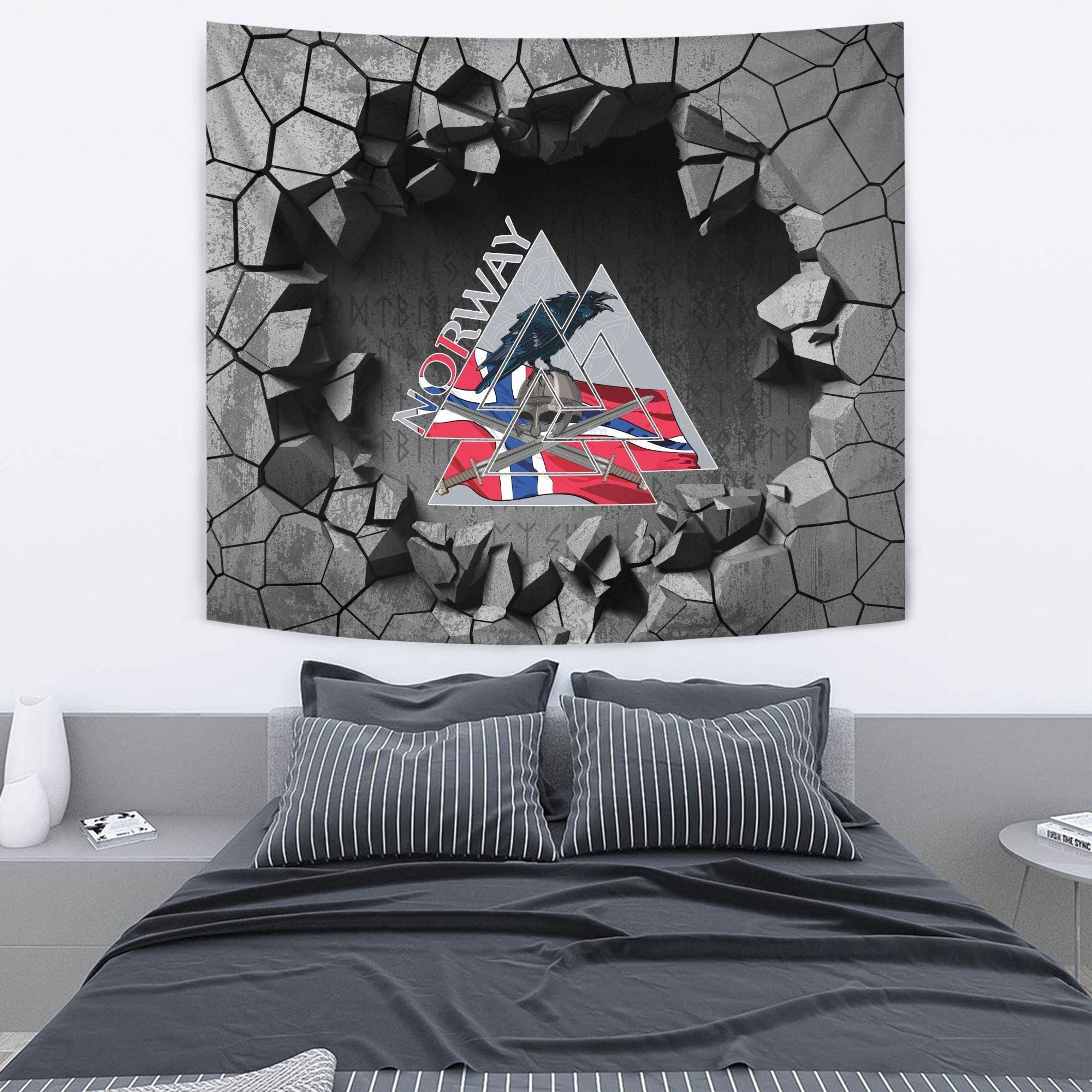 viking-tapestry-norse-tattoo-wolf-tapestry